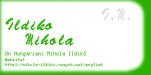 ildiko mihola business card